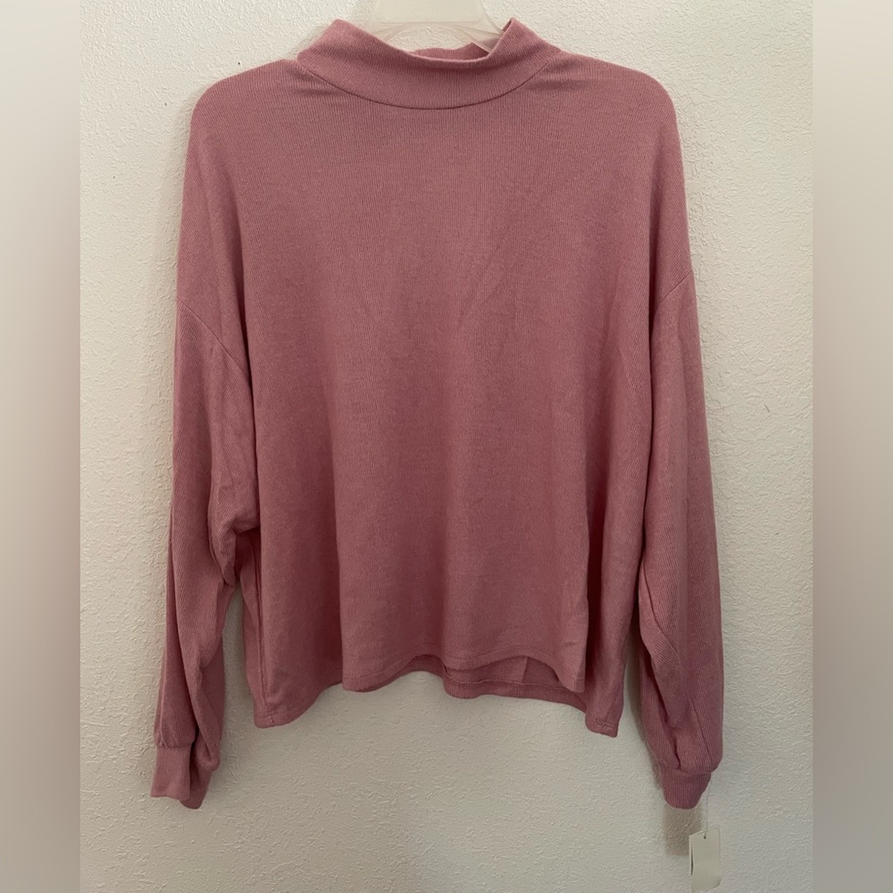 Ultra Flirt Cropped Mock Neck Sweater